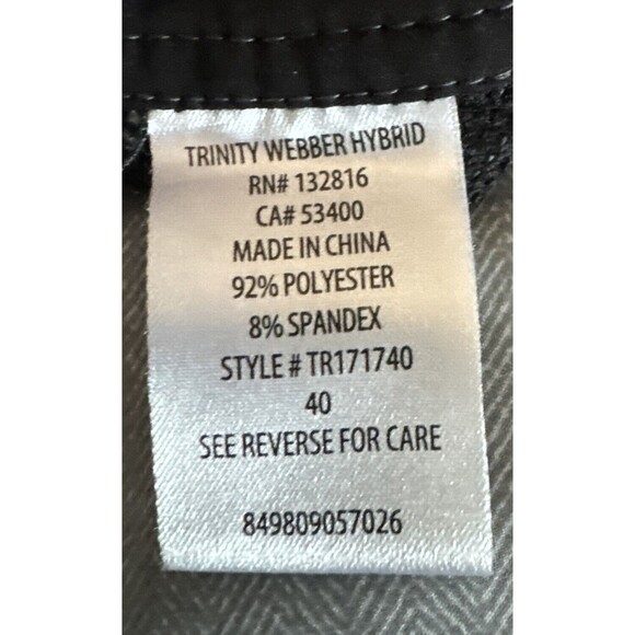 Men’s Trinity BLACK & GRAY Plaid Hybrid Shorts Size 40 - Picture 7 of 10